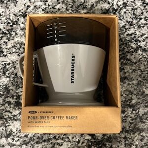 New - Starbucks-OXO Single Serve Auto-Drip Pour-Over Coffee Maker Gray